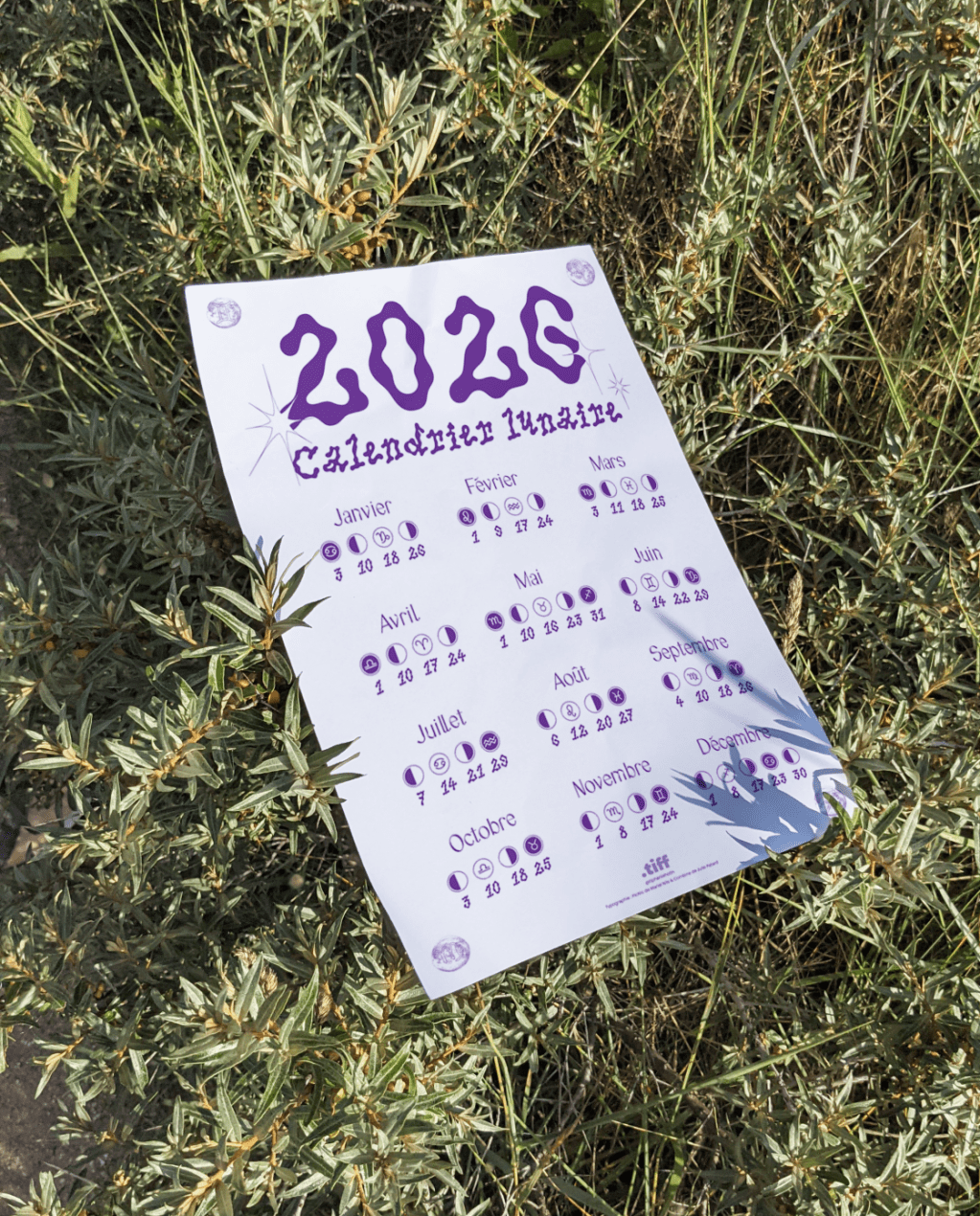 Calendrier lunaire 2026